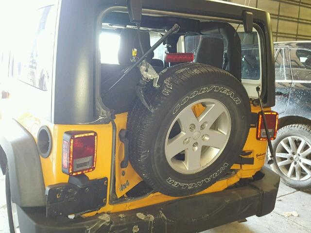 1C4AJWAG0CL166263 - 2012 JEEP WRANGLER S YELLOW photo 9