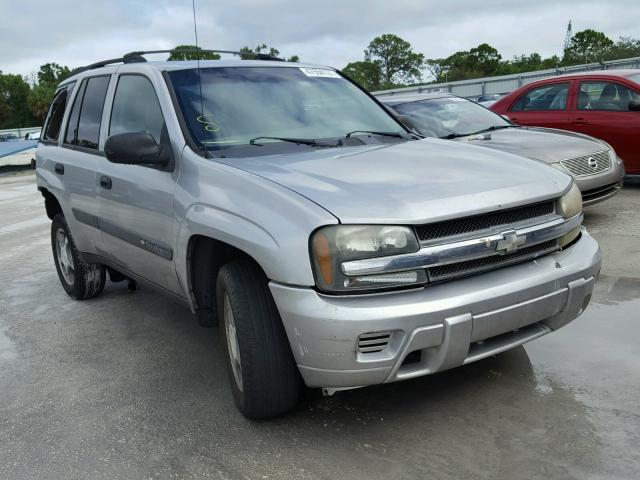 1GNDS13S342161684 - 2004 CHEVROLET TRAILBLAZE SILVER photo 1