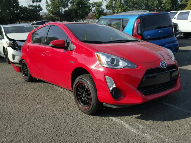 JTDKDTB30F1576082 - 2015 TOYOTA PRIUS C RED photo 1