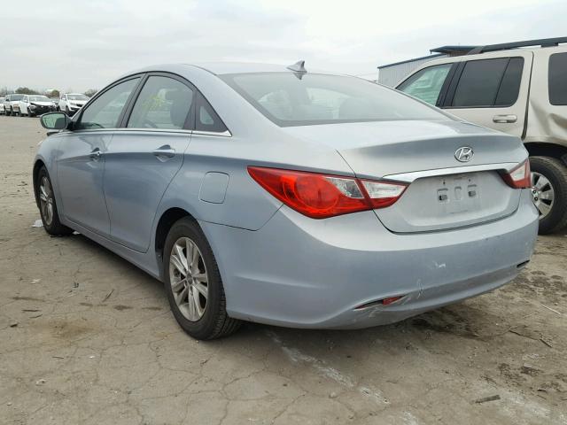 5NPEB4AC4DH571841 - 2013 HYUNDAI SONATA GLS BLUE photo 3