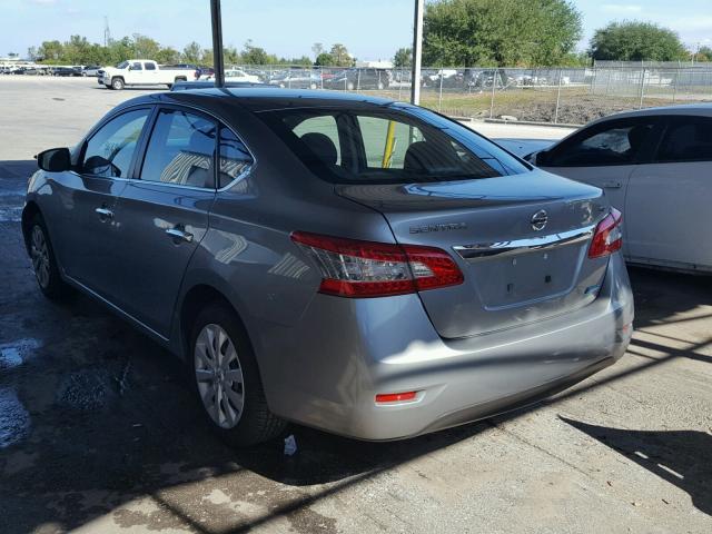 3N1AB7AP1EY248471 - 2014 NISSAN SENTRA S GRAY photo 3