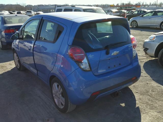 KL8CA6S97DC591580 - 2013 CHEVROLET SPARK LS BLUE photo 3