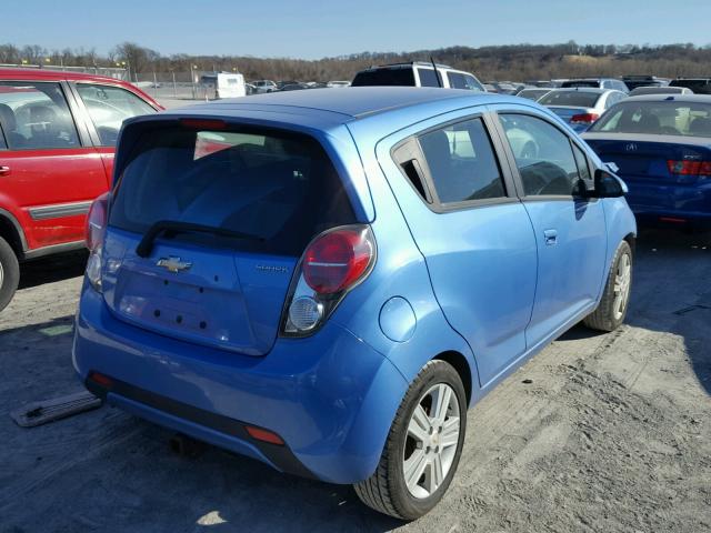 KL8CA6S97DC591580 - 2013 CHEVROLET SPARK LS BLUE photo 4