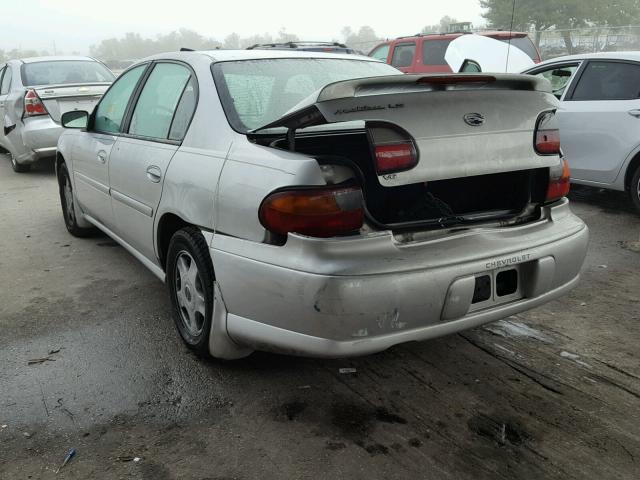 1G1NE52J716267685 - 2001 CHEVROLET MALIBU LS SILVER photo 3