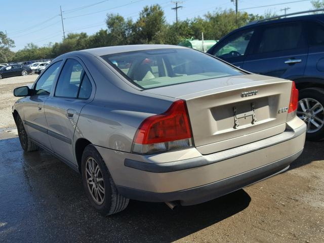 YV1RS61T332256245 - 2003 VOLVO S60 BEIGE photo 3