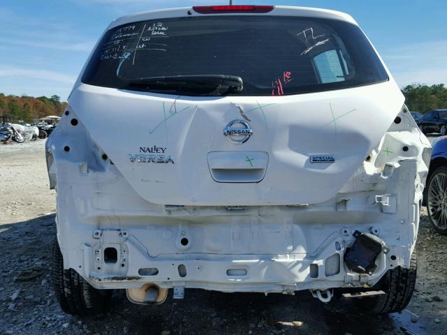 3N1BC1CP2CK272256 - 2012 NISSAN VERSA S WHITE photo 9