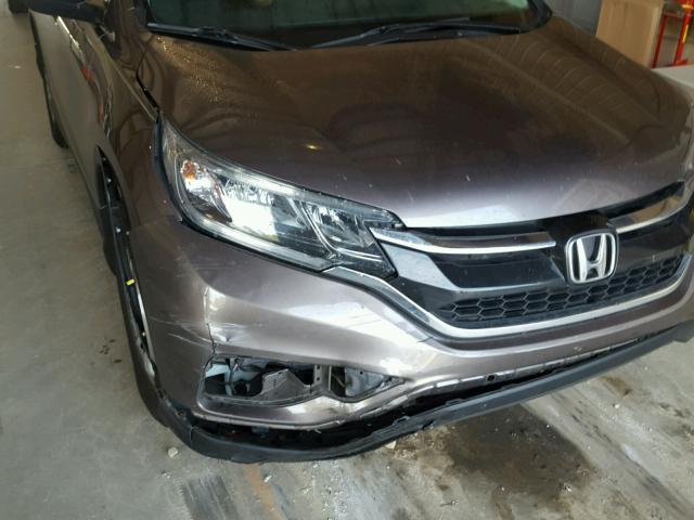 3CZRM3H32FG709667 - 2015 HONDA CR-V LX GRAY photo 9