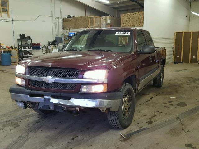 1GCEK19T93Z146951 - 2003 CHEVROLET SILVERADO MAROON photo 2