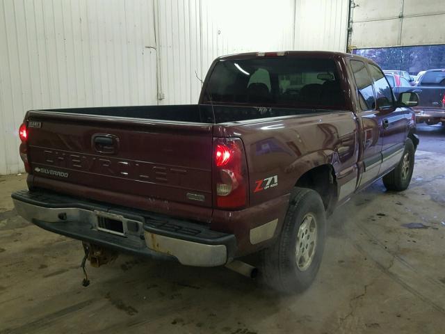 1GCEK19T93Z146951 - 2003 CHEVROLET SILVERADO MAROON photo 4