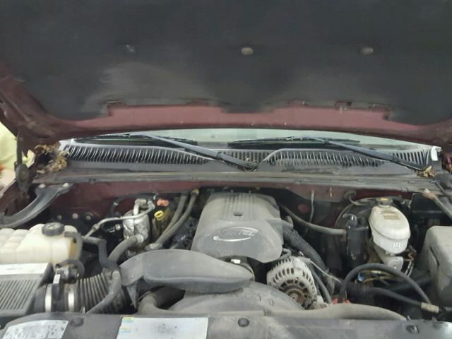 1GCEK19T93Z146951 - 2003 CHEVROLET SILVERADO MAROON photo 7