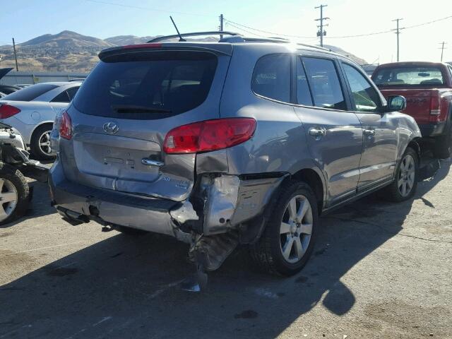 5NMSH13E47H024116 - 2007 HYUNDAI SANTA FE S GRAY photo 4