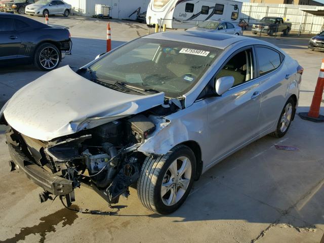 KMHDH4AE7GU579420 - 2016 HYUNDAI ELANTRA SE SILVER photo 2