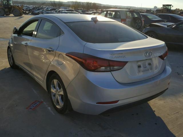 KMHDH4AE7GU579420 - 2016 HYUNDAI ELANTRA SE SILVER photo 3