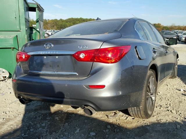 JN1EV7APXGM304745 - 2016 INFINITI Q50 PREMIU GRAY photo 4