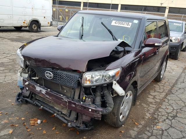 JTLZE4FE8A1101175 - 2010 TOYOTA SCION XB ბურგუნდია ფოტო 2