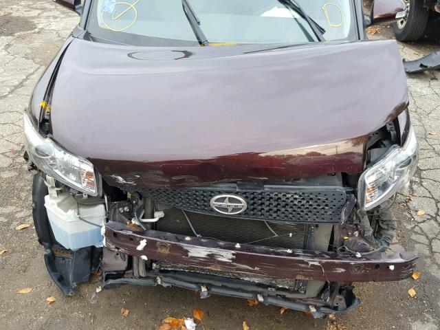 JTLZE4FE8A1101175 - 2010 TOYOTA SCION XB ბურგუნდია ფოტო 7