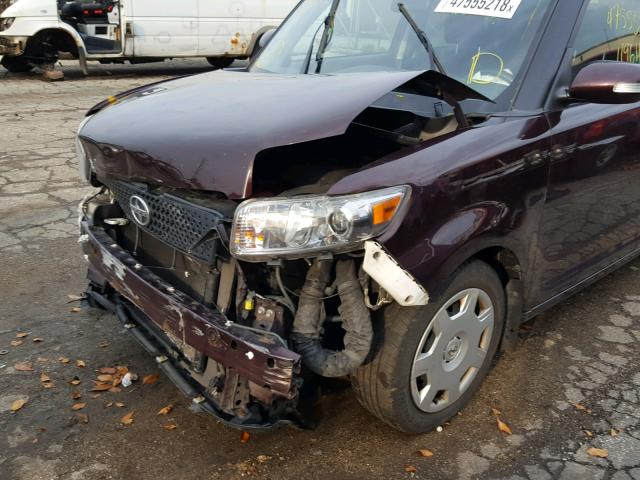 JTLZE4FE8A1101175 - 2010 TOYOTA SCION XB ბურგუნდია ფოტო 9