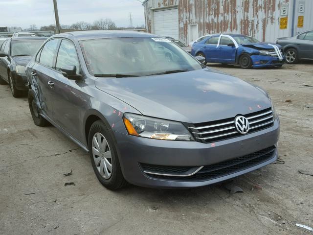 1VWAP7A33DC001081 - 2013 VOLKSWAGEN PASSAT S GRAY photo 1