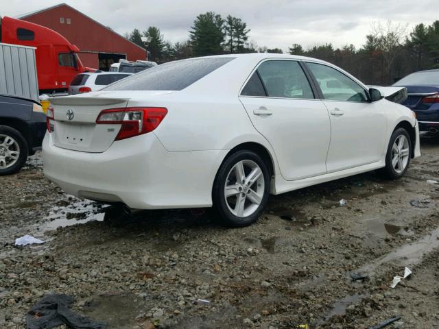 4T1BF1FK9EU457357 - 2014 TOYOTA CAMRY L WHITE photo 4