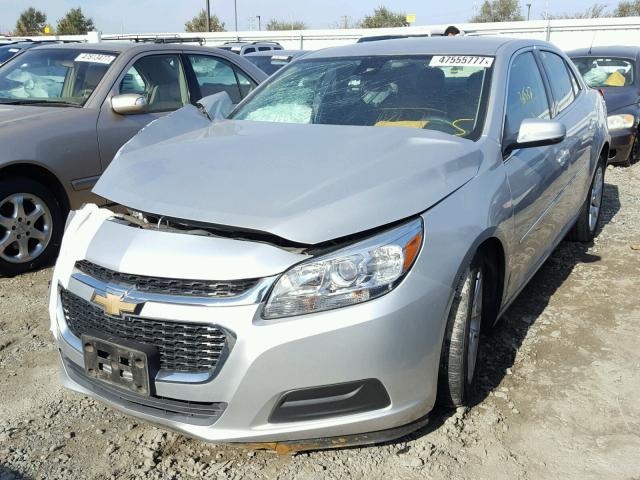 1G11C5SL0FF291775 - 2015 CHEVROLET MALIBU 1LT GRAY photo 2