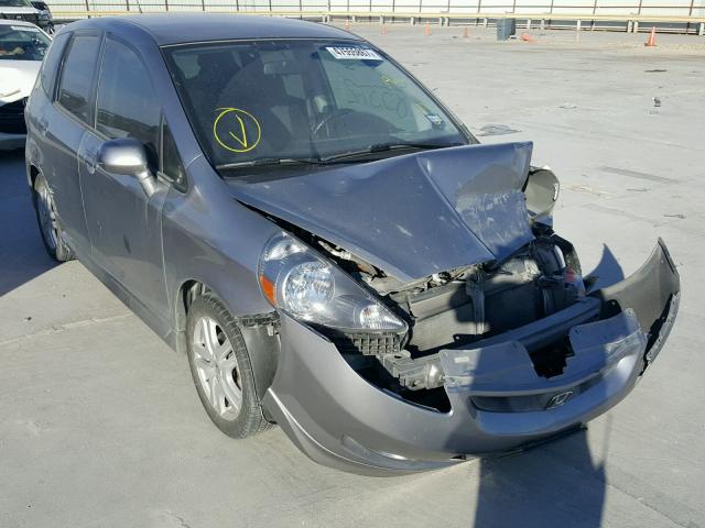 JHMGD38698S053095 - 2008 HONDA FIT SPORT GRAY photo 1