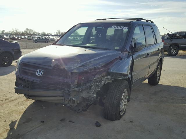 5FNYF18535B062959 - 2005 HONDA PILOT EXL GRAY photo 2