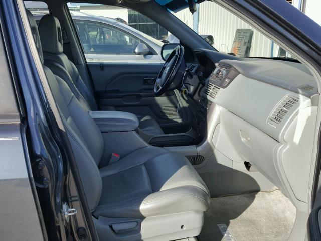 5FNYF18535B062959 - 2005 HONDA PILOT EXL GRAY photo 5