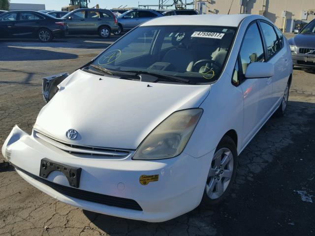 JTDKB20U440010375 - 2004 TOYOTA PRIUS WHITE photo 2