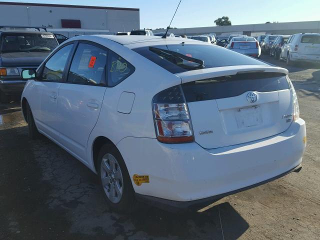 JTDKB20U440010375 - 2004 TOYOTA PRIUS WHITE photo 3