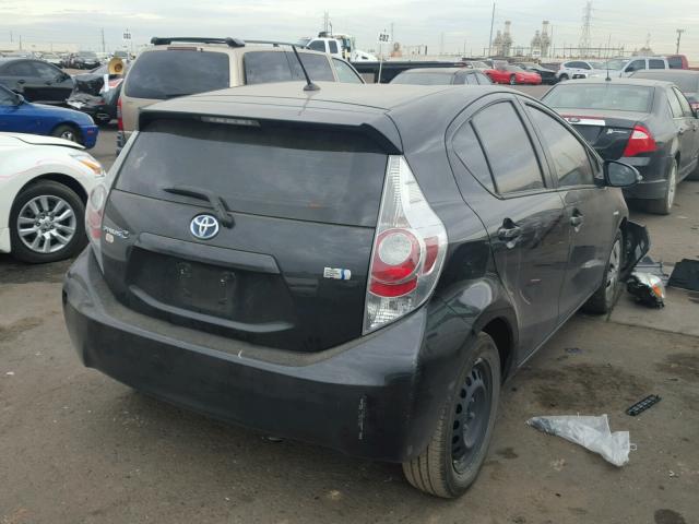 JTDKDTB39E1565001 - 2014 TOYOTA PRIUS C GRAY photo 4