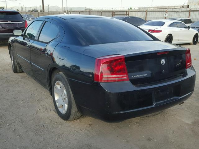 2B3KA43R57H623080 - 2007 DODGE CHARGER SE BLACK photo 3