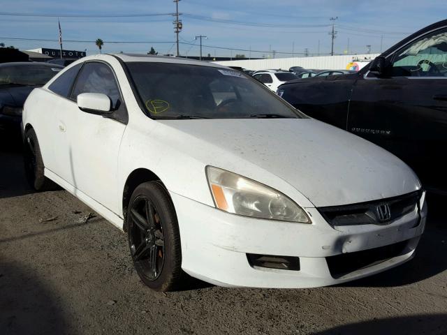 1HGCM72726A018797 - 2006 HONDA ACCORD EX WHITE photo 1