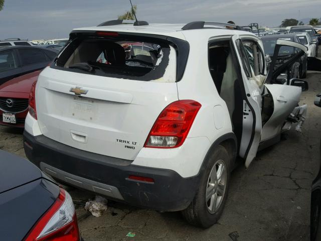 3GNCJPSB5GL146299 - 2016 CHEVROLET TRAX 1LT WHITE photo 4