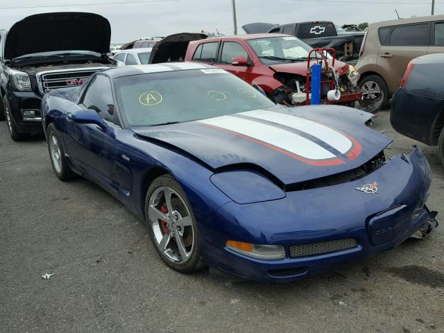 1G1YY12S345124393 - 2004 CHEVROLET CORVETTE Z BLUE photo 1