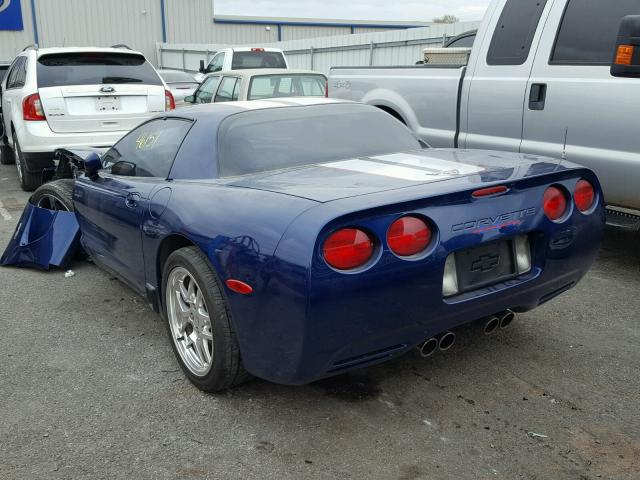 1G1YY12S345124393 - 2004 CHEVROLET CORVETTE Z BLUE photo 3