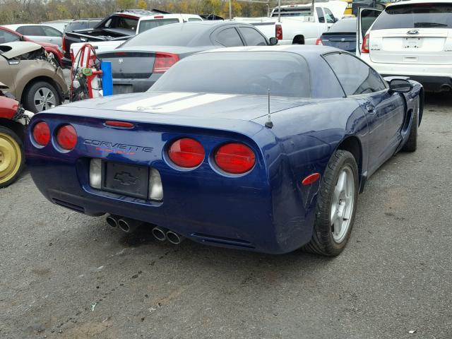 1G1YY12S345124393 - 2004 CHEVROLET CORVETTE Z BLUE photo 4