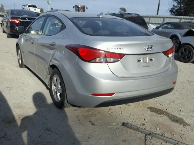 KMHDH4AE8EU170551 - 2014 HYUNDAI ELANTRA SE SILVER photo 3