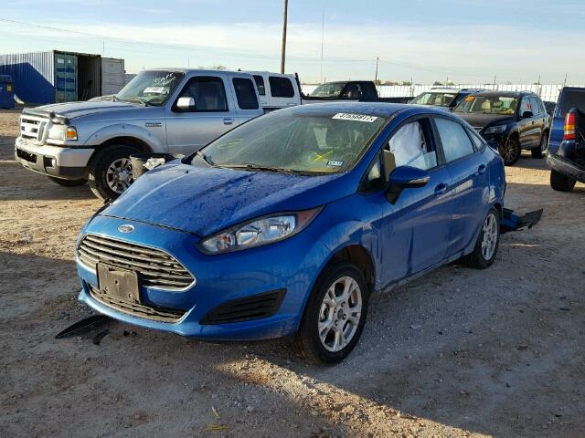 3FADP4BJ4GM198363 - 2016 FORD FIESTA SE BLUE photo 2