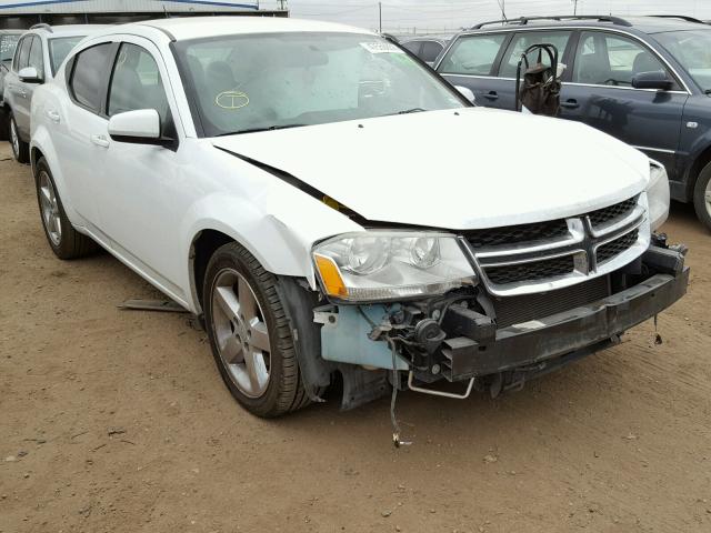 1C3CDZCG0DN508576 - 2013 DODGE AVENGER SX WHITE photo 1