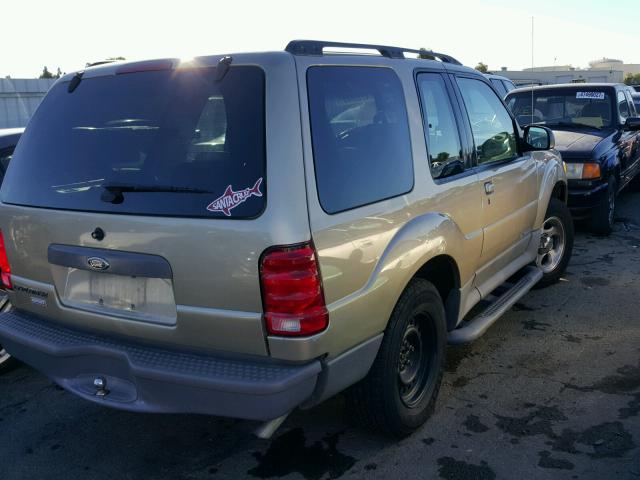 1FMYU60E02UC68415 - 2002 FORD EXPLORER S GOLD photo 4