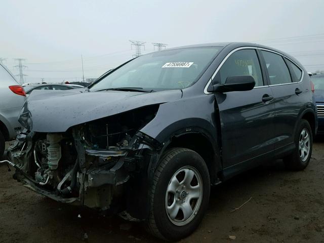 5J6RM4H36FL063008 - 2015 HONDA CR-V LX GRAY photo 2