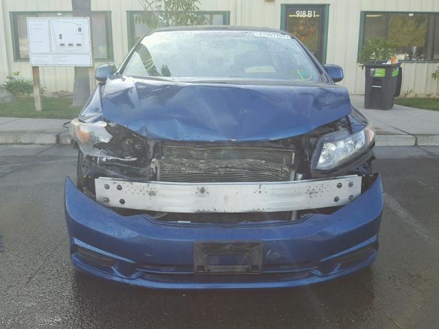 19XFB2F84CE343936 - 2012 HONDA CIVIC EX BLUE photo 9