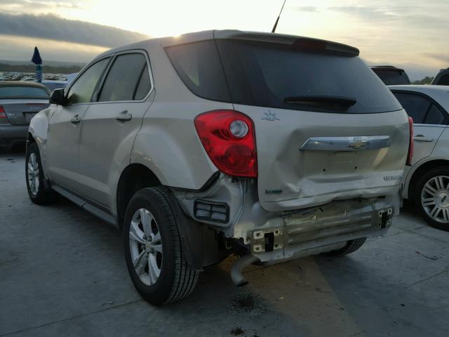 2GNALBEK0C1176547 - 2012 CHEVROLET EQUINOX LS GOLD photo 3