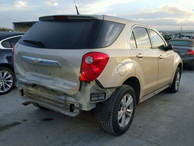 2GNALBEK0C1176547 - 2012 CHEVROLET EQUINOX LS GOLD photo 4