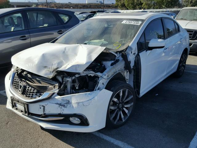 19XFB2F9XFE280127 - 2015 HONDA CIVIC EXL 白色 照片 2