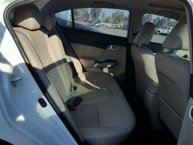 19XFB2F9XFE280127 - 2015 HONDA CIVIC EXL 白色 照片 6