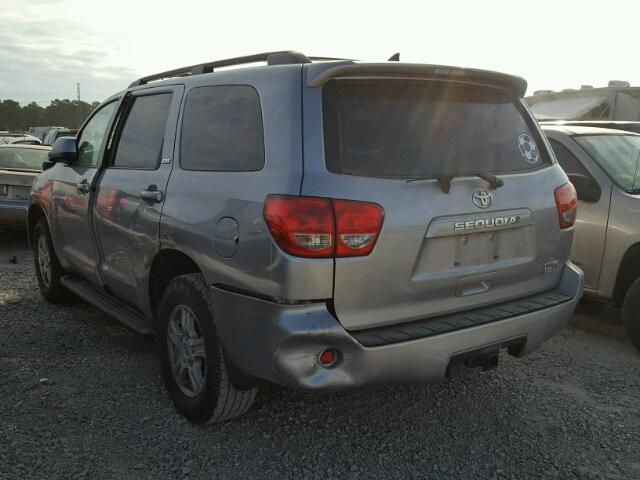 5TDZY5G16ES055021 - 2014 TOYOTA SEQUOIA SR GRAY photo 3