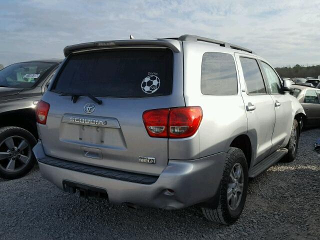 5TDZY5G16ES055021 - 2014 TOYOTA SEQUOIA SR GRAY photo 4