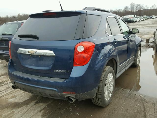 2CNFLEEY3A6217902 - 2010 CHEVROLET EQUINOX LT BLUE photo 4