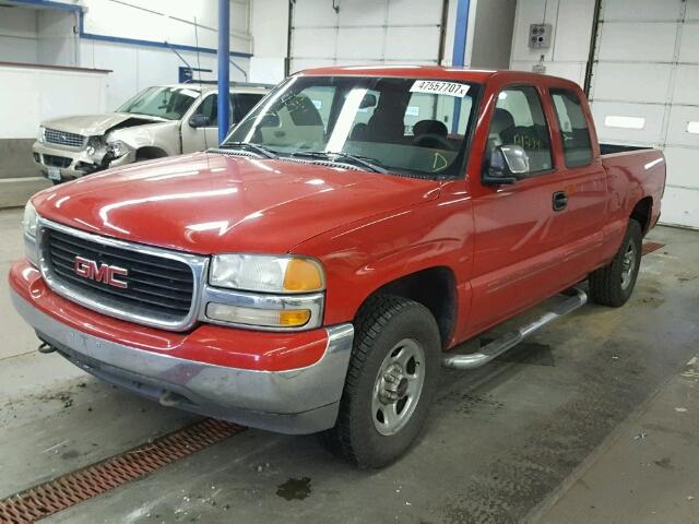 1GTEK19T0YE236214 - 2000 GMC NEW SIERRA RED photo 2